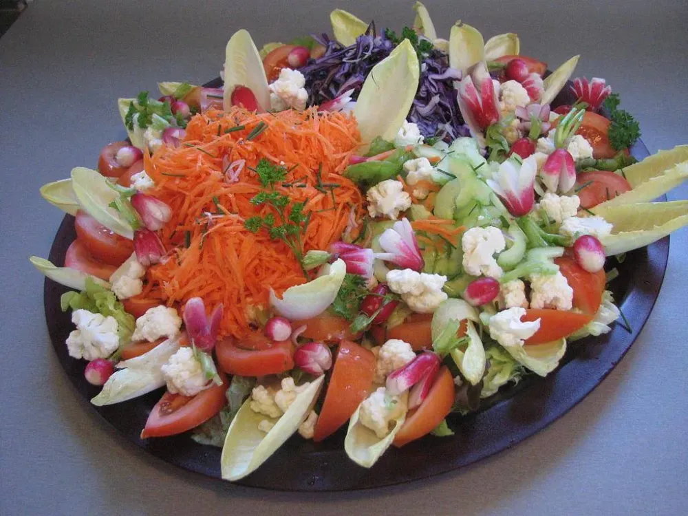 entrée crudités